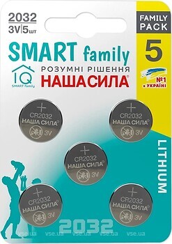 Фото Наша Сила Smart Family CR2032 5 шт