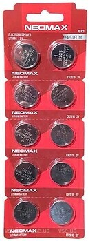 Фото Neomax CR2016 10 шт
