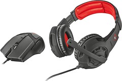 Фото Trust GXT 784 Gaming Headset & Mouse Black/red (21472)