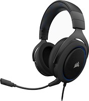 Фото Corsair HS50 Stereo Gaming Headset Black/Blue (CA-9011172-EU)