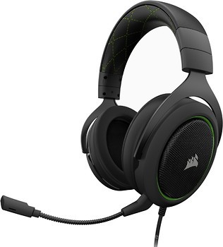 Фото Corsair HS50 Stereo Gaming Headset Black/Green (CA-9011171-EU)