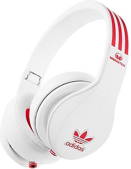 Фото Monster Adidas Originals Over-Ear White/Red (MNS-128642-00)