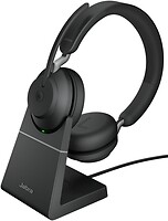 Фото Jabra Evolve2 65-USB-A MS Stereo Charging Stand Black (26599-999-989)
