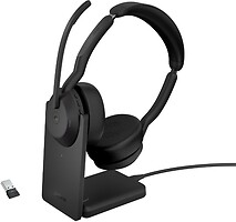 Фото Jabra Evolve2 55 Link380a MS Stereo with Charging Stand Black (25599-999-989)