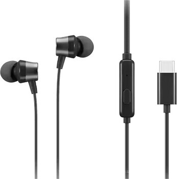 Фото Lenovo USB-C Wired In-Ear Headphone Black (4XD1J77351)