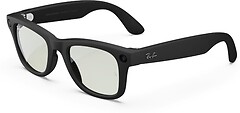 Фото Ray-Ban Meta Wayfarer Matte Black/Clear to Graphite Green Transitions