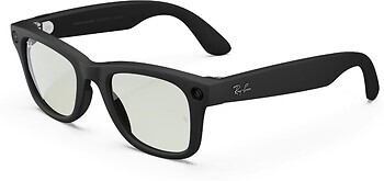 Фото Ray-Ban Meta Wayfarer Matte Black/Clear to Graphite Green Transitions