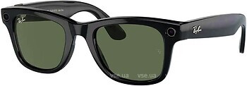 Фото Ray-Ban Meta Wayfarer Shiny Black/G-15 Green