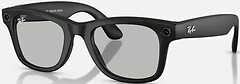 Фото Ray-Ban Meta Wayfarer Matte Black/Clear Graphite Green Transitions