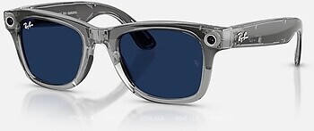 Фото Ray-Ban Meta Wayfarer Gen 2 Shiny Transparent Grey /Clear Sapphire Transitions