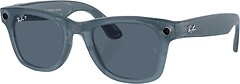 Фото Ray-Ban Meta Wayfarer Matte Jeans Transparent/Dusty Blue