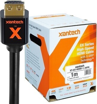 Фото Xantech HDMI - HDMI 1m Black (XT-EX-HDMI-1)