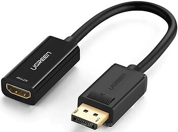 Фото Ugreen MM137 DisplayPort - HDMI 0.25m Black (40363)