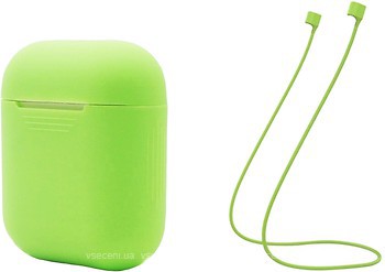 Фото ArmorStandart Silicone Case with Strap for Apple AirPods Green (ARM51013)