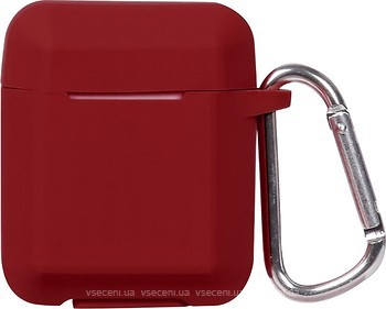 Фото Toto AirPods Plain Ling Angle Case Wine Red