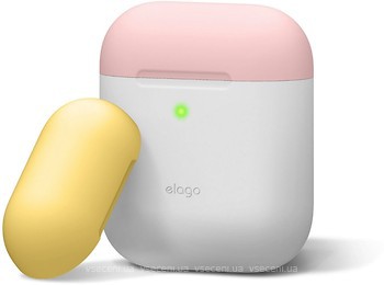 Фото Elago Duo Case AirPods White/Pink/Yellow (EAPDO-WH-PKYE)