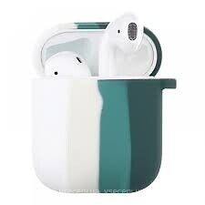 Фото Epik AirPods Silicone Case Colorfull White/Green )