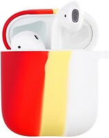 Фото Epik AirPods Silicone Case Colorfull Red/White