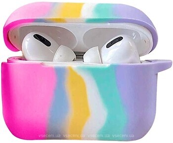 Фото Epik AirPods 3 Silicone Case Colorfull Dark Pink/Blue
