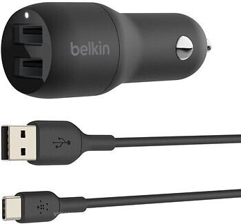 Фото Belkin Car Charger 24W (CCE001BT1MBK)