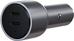 Фото Satechi 40W Dual USB-C PD Car Charger Space Grey (ST-U2C40CCM)