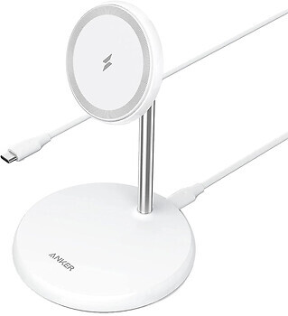 Фото Anker PowerWave Select Magnetic 2in1 Stand White (A2540G21)