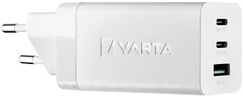 Фото Varta USB+2xUSB-C 65W PD White (57956101401)