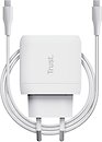 Фото Trust Maxo 45W USB-C PD White USB Type-C Cable (25138)