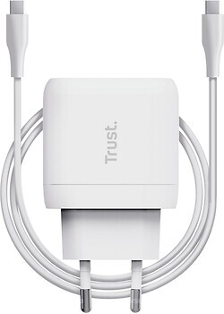 Фото Trust Maxo 45W USB-C PD White USB Type-C Cable (25138)