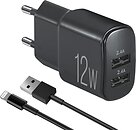 Фото Brevia ePower 12W 2xUSB-A Lightning Cable (45012DULB)