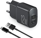 Фото Brevia ePower 12W 2xUSB-A USB Type-C Cable (45012DUCB)