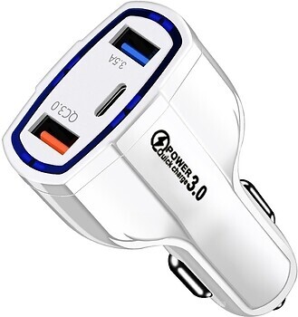 Фото Xiamen 2USB Type-C PD35W QC 3.0 White (050554)