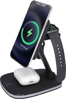 Фото Ailink Dock Station 3in1 Black (AI-MagDock-3in1bk)