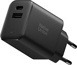 Фото Native Union Fast GaN Charger PD 45W 1C + 1A Black (FAST-PD45AC-BLK-EU)
