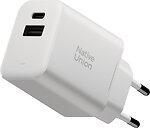 Фото Native Union Fast GaN Charger PD 45W 1C + 1A White (FAST-PD45AC-WHT-EU)