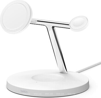 Фото Belkin BoostCharge Pro 3-in-1 Wireless Charger White (WIZ017TTWH)