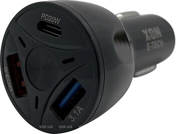 Фото XON UniLink Type-C 20W PD20 + QC3.0 + 5V/3.1A Black (CU2A1C20WB 3449)