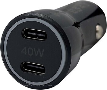 Фото XON UniLink Type-C 40W 2 x PD20 Black (CU002C40WB 3463)