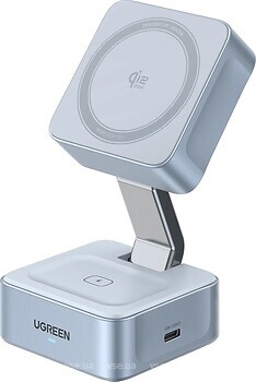 Фото Ugreen W752 MagFlow 2-in-1 Magnetic Wireless Charger 25W (55960)