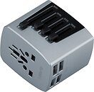 Фото Momax 1-World 4 USB AC Travel Adapter Silver (UA3)