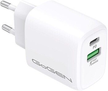 Фото GoGEN ACHPDQ 220 1x USB-C PD 20W 1x USB-A 18W (GOGACHPDQ220W)