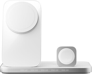 Фото Nomad Stand One Max Qi2 25W 3-in-1 Charging Hub 4rd Gen Silver (NM014506858)