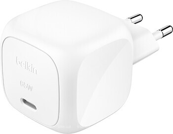 Фото Belkin BoostCharge Compact USB-C Wall Charger 65W (WCA011KQWH)