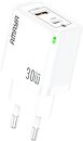 Фото Amaya E46D PD30W+QC3.0 GaN 1USB-A/1C White (84594)