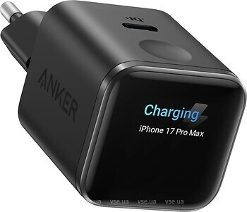 Фото Anker Nano Charger Smart Display 45W Black (A121DG11/A121D311)