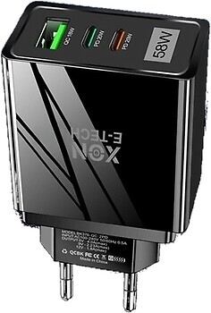 Фото XON PowerCharge 58W PD20 USB Type-C Black (PCWA058020A1C2B 6068)