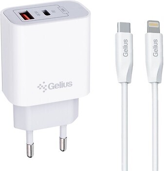 Фото Gelius GP-HC060 + GP-UCN013 Lightning Cable White (102933)