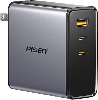 Фото Pisen BOLT Pro 140W 3-Port GaN Fast Charger Set (EU) (TP-C68)