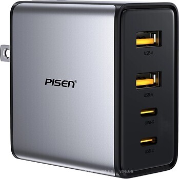 Фото Pisen BOLT Utility 65W 4-Port GaN Fast Charger (EU) TP-C66