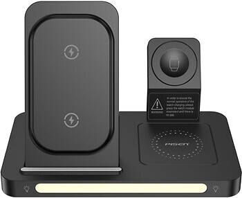 Фото Pisen XY-C56 Magsafe Wireless Charging Station Foldable 3-in-1 Black